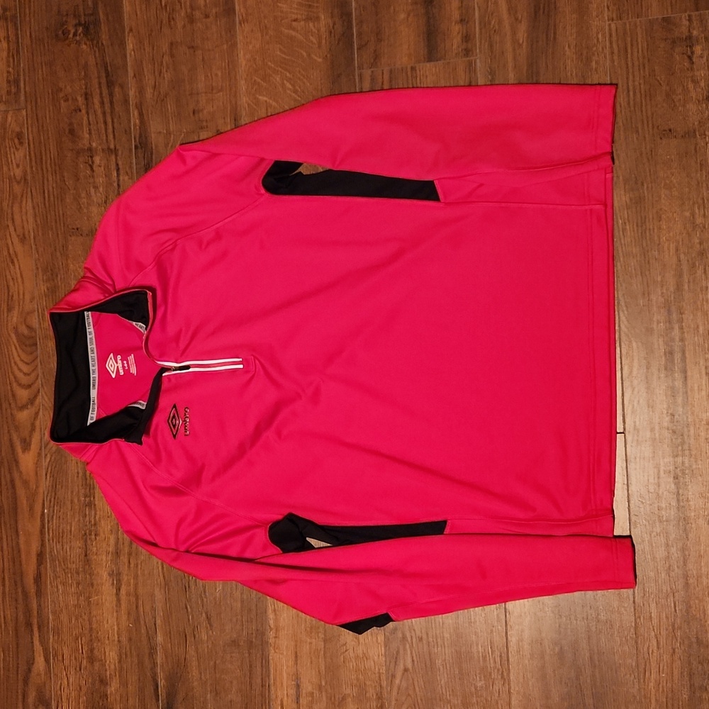 Men Umbro Off Field quarter zip jacket shirt